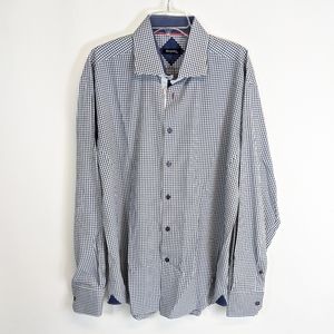 Bespoke striped button down shirt